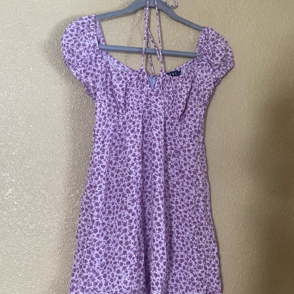 Purple Floral Dress